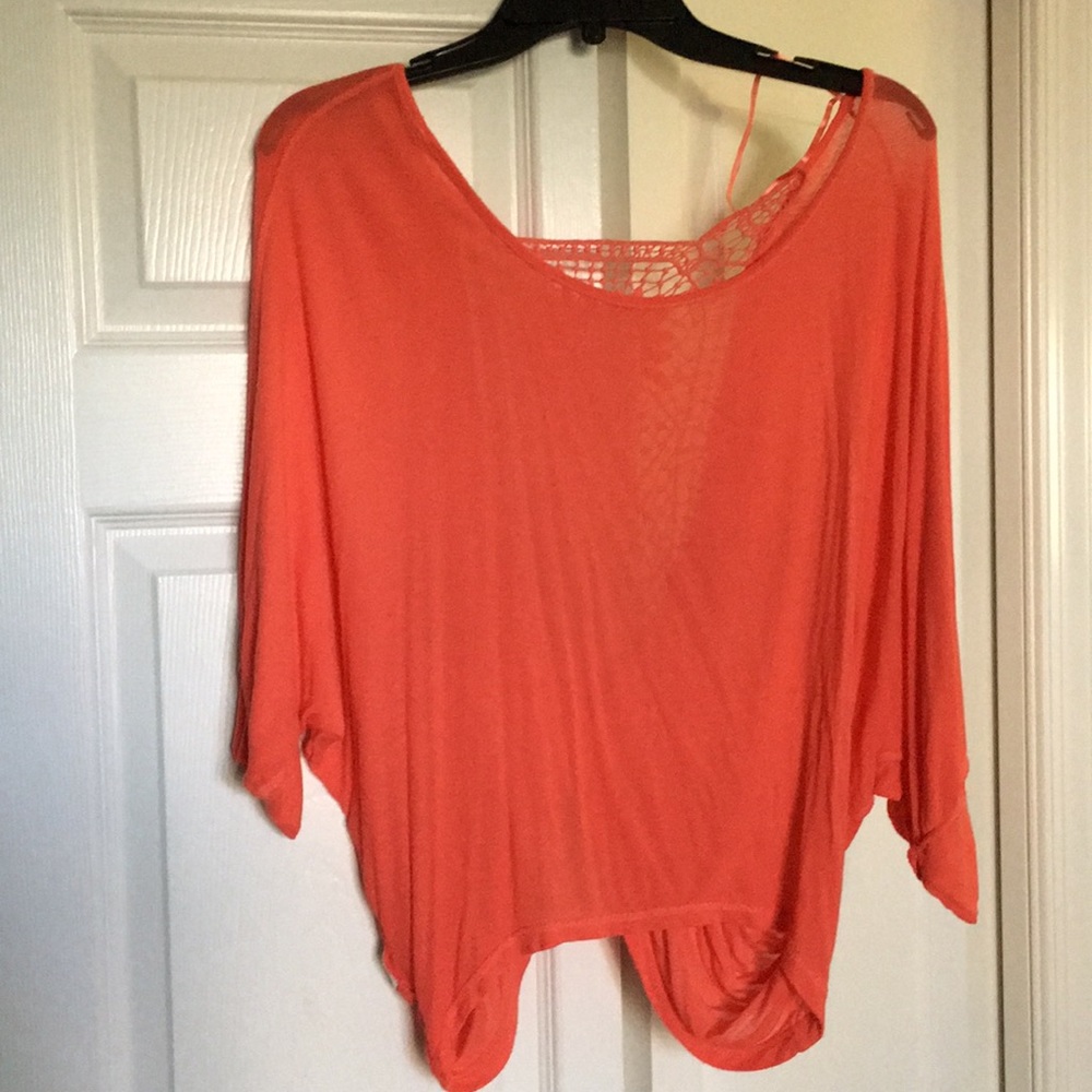 Coral blouse